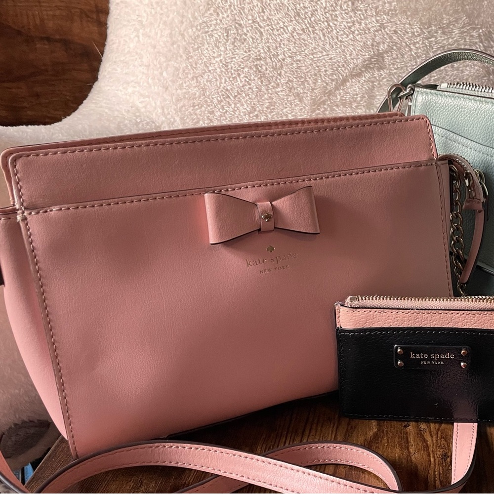SOLD Kate Spade Pink Crossbody Bags + Coin Purse Collection - Picture 1 of 9